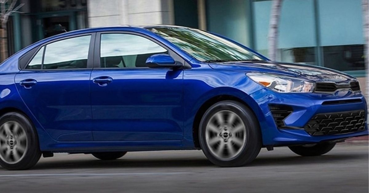 blue kia rio