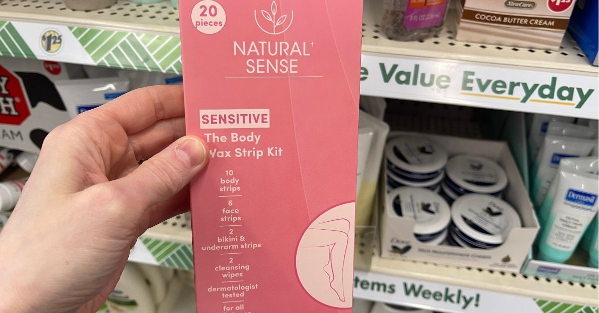 sensitive body wax strip kit