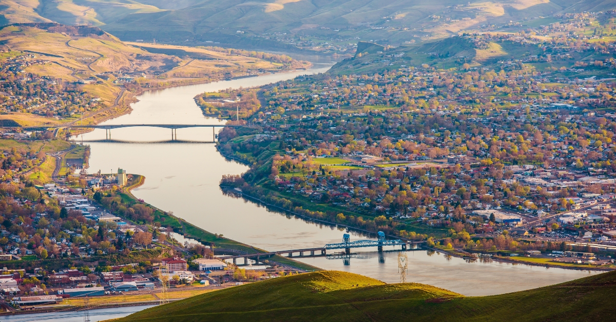 clarkston washington aerial view