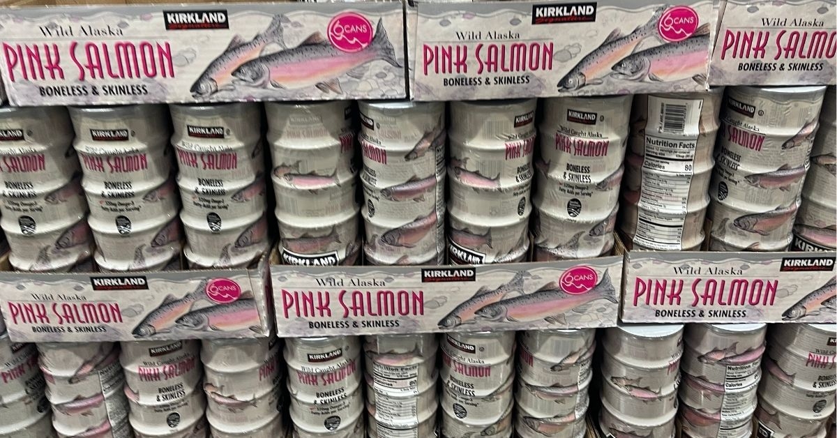 pink salmon in can