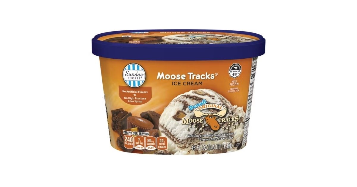 sundae shoppe moose tracks ice cream