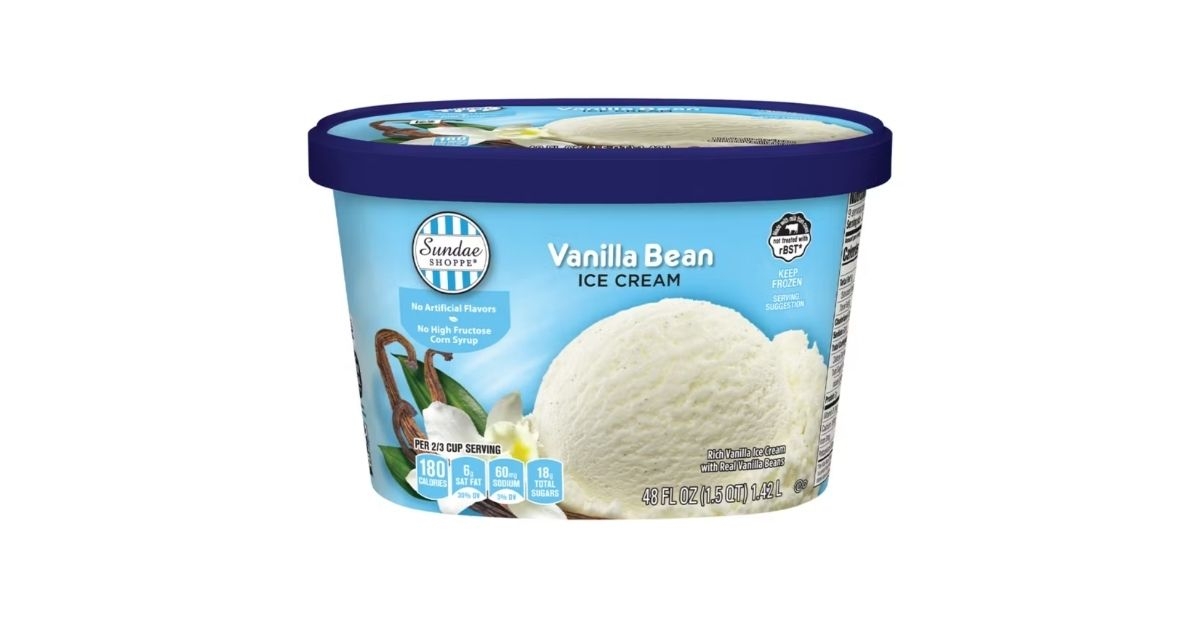 sundae shoppe vanilla bean ice cream