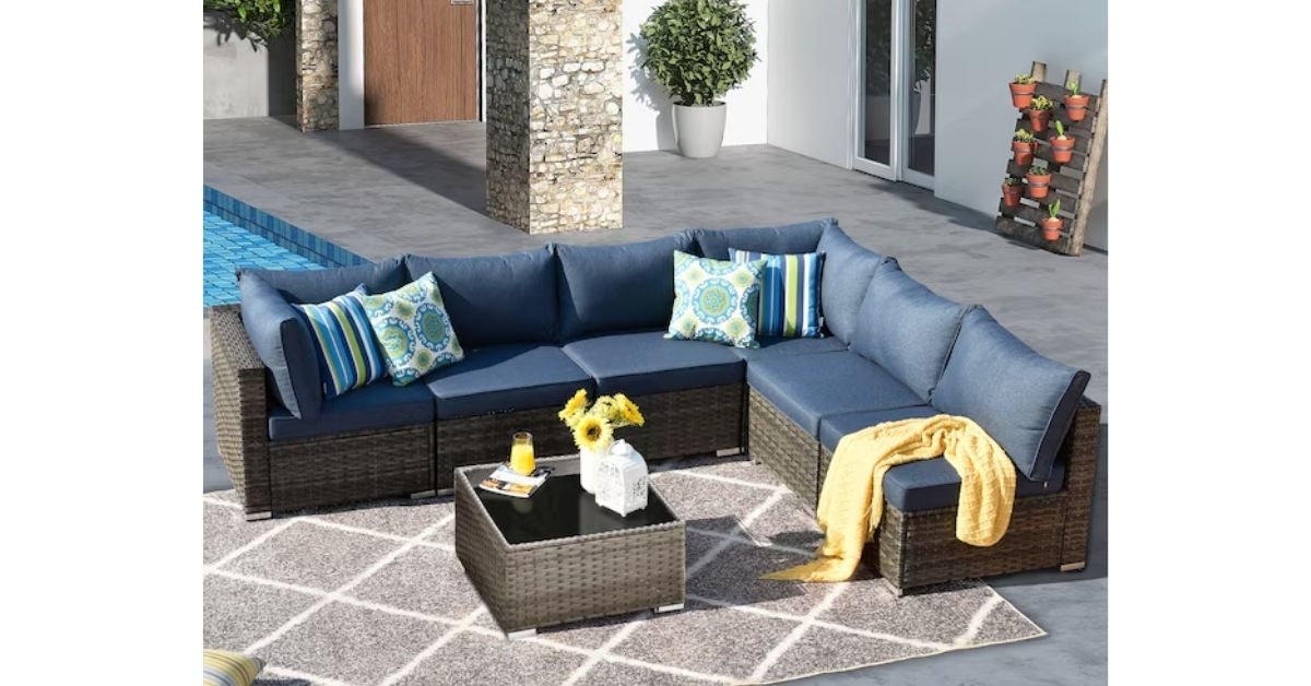 xizzi sunrise rattan outdoor sectional
