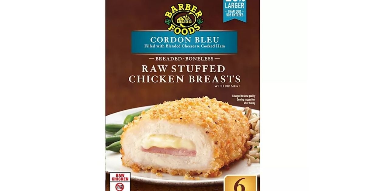 barber foods cordon bleu stuffed chicken breasts