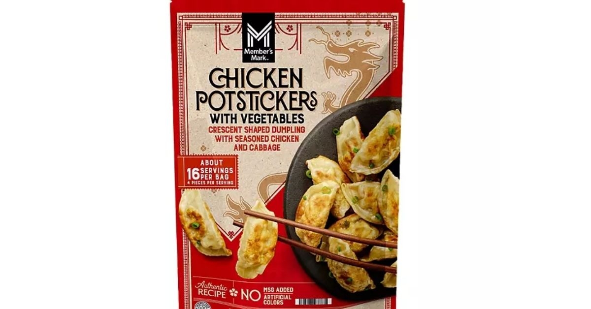 mark chicken potstickers with vegetables