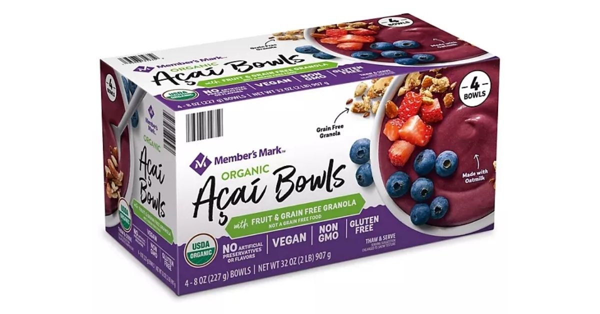 members mark organic acai bowl
