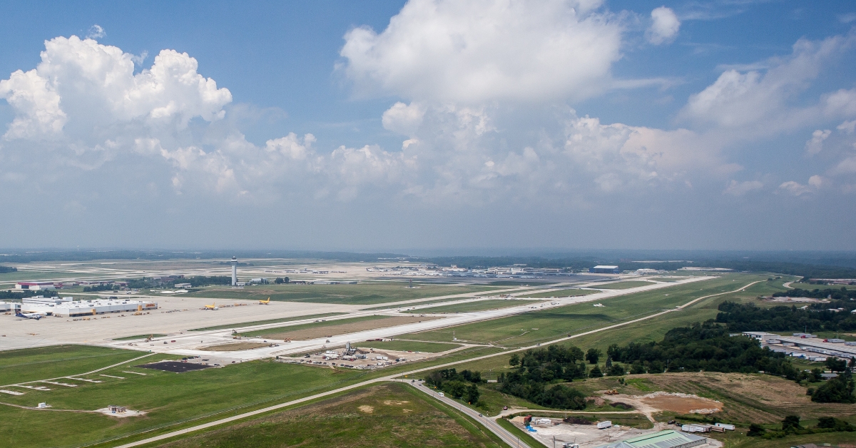 cincinnati airport aerial view 