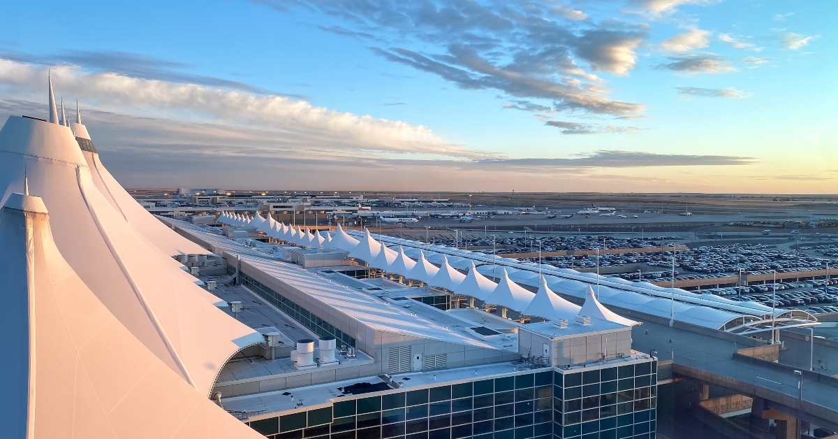 denver international airport outside view
