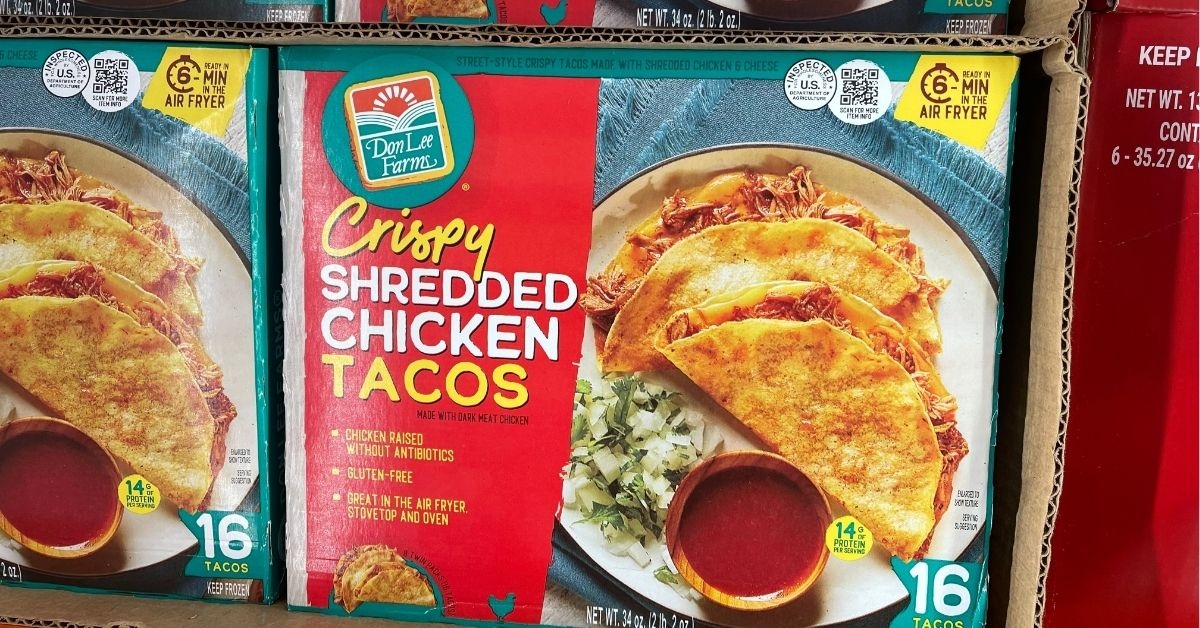 don lee farms crispy shredded chicken tacos