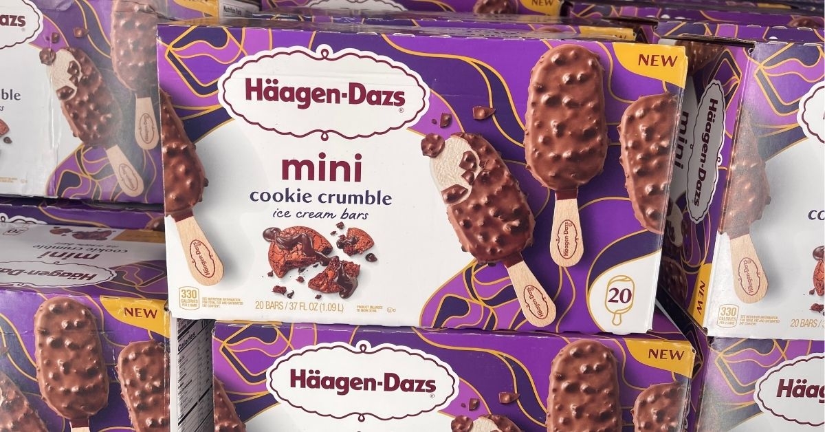 haagen dazs mini cookie crumble ice cream bars