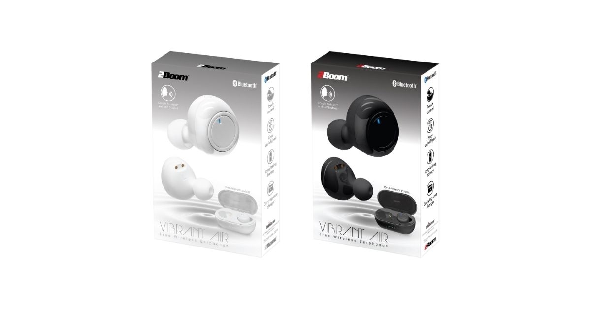 2boom bluetooth wireless headphones with case