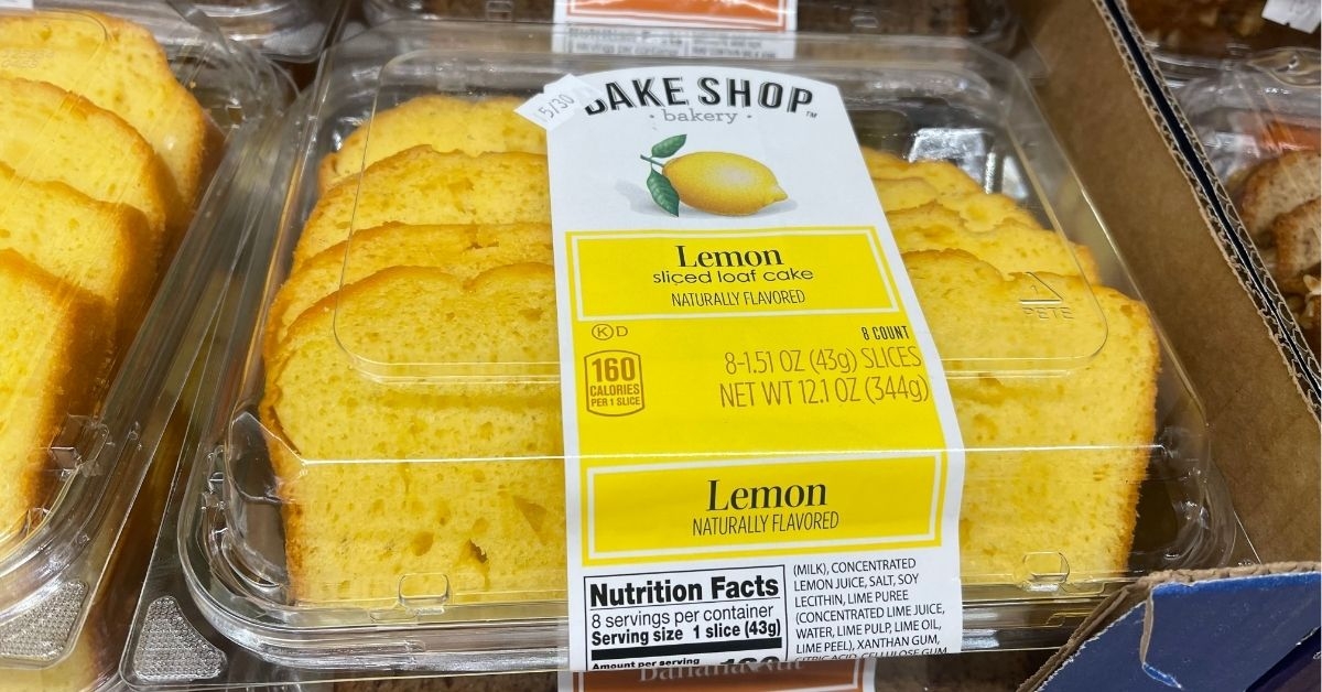 lemon sliced loaf cake