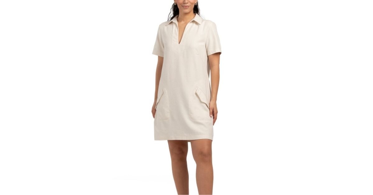 collared mini dress