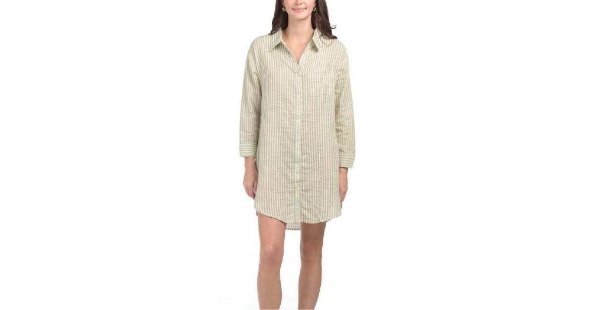 button down dress