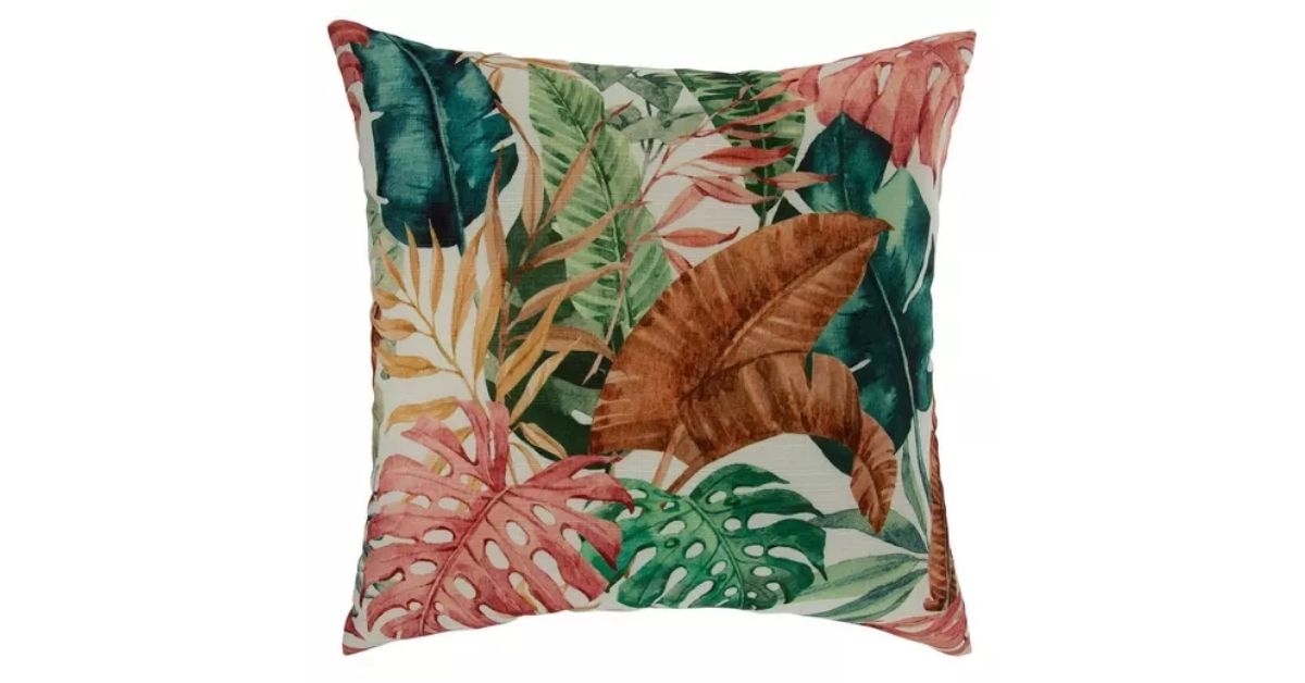 tropical plants pillow