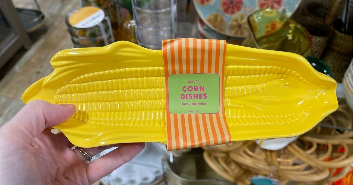 melamine corn dish set