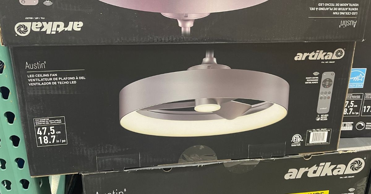 artika austin led ceiling fandelier