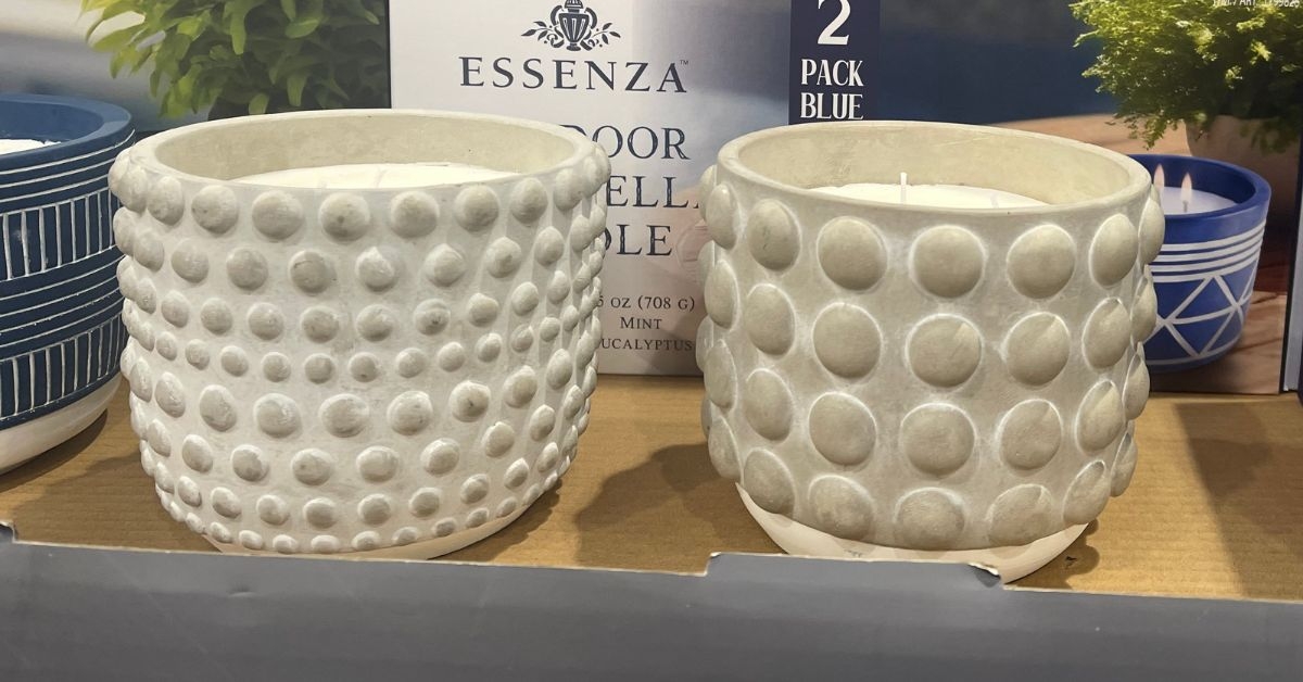 essenza outdoor citronella candles