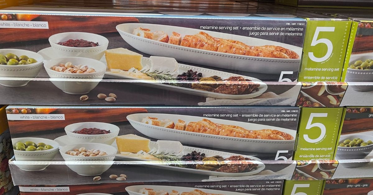pandex melamine serving set