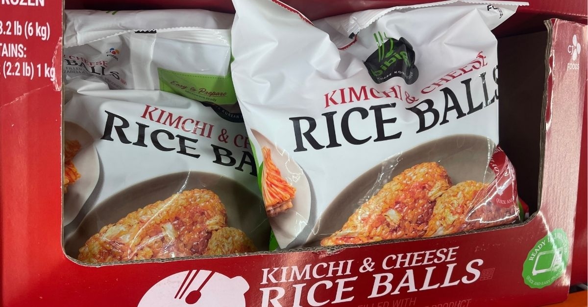 kimchi and cheese rice balls