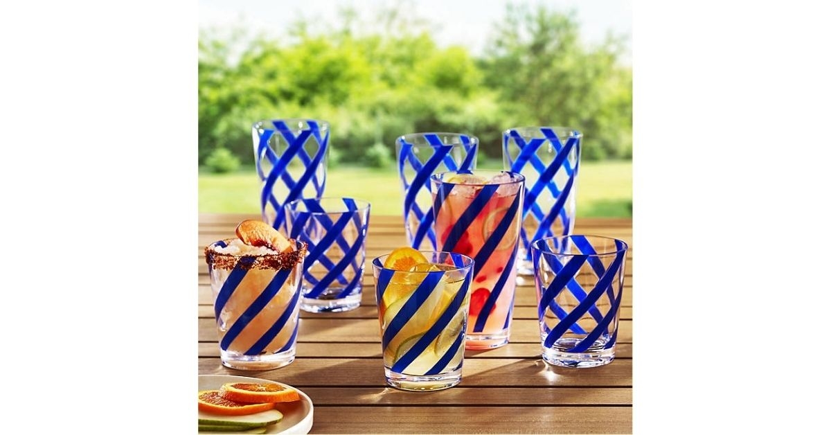 acrylic drinkware set