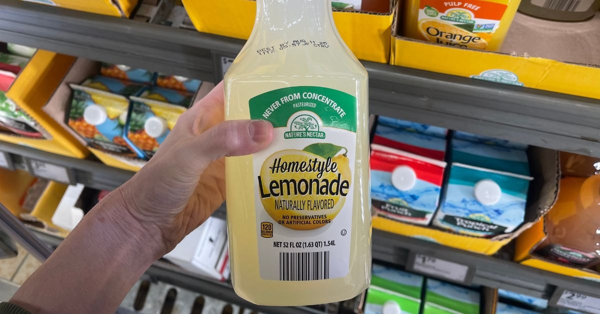bottle of homestyle lemonade