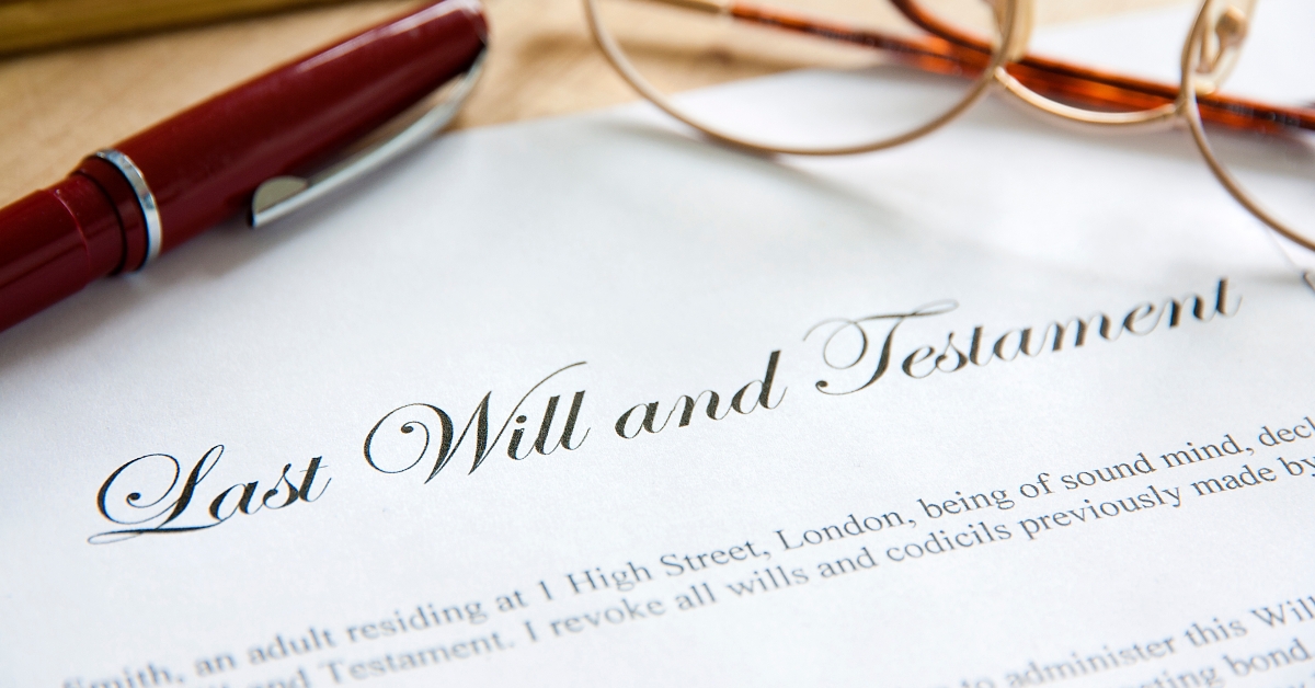 last will and testament concept