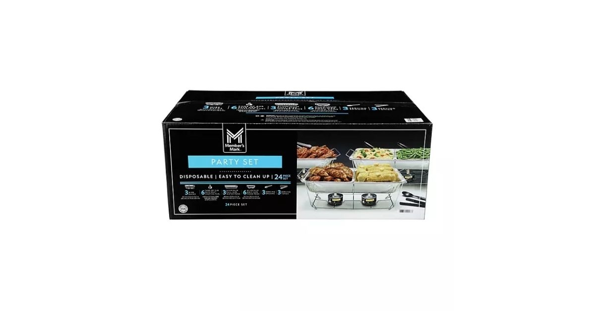 safe heat chafing fuel party set