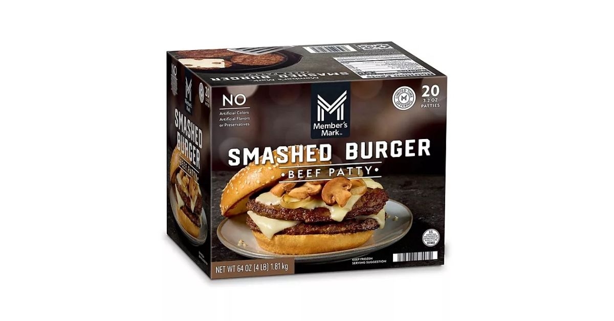smashed burger beef patty