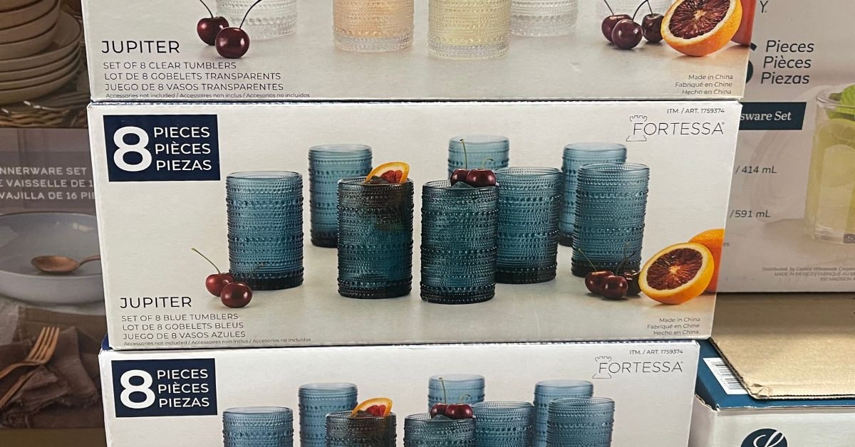a stack of jupiter tumblers