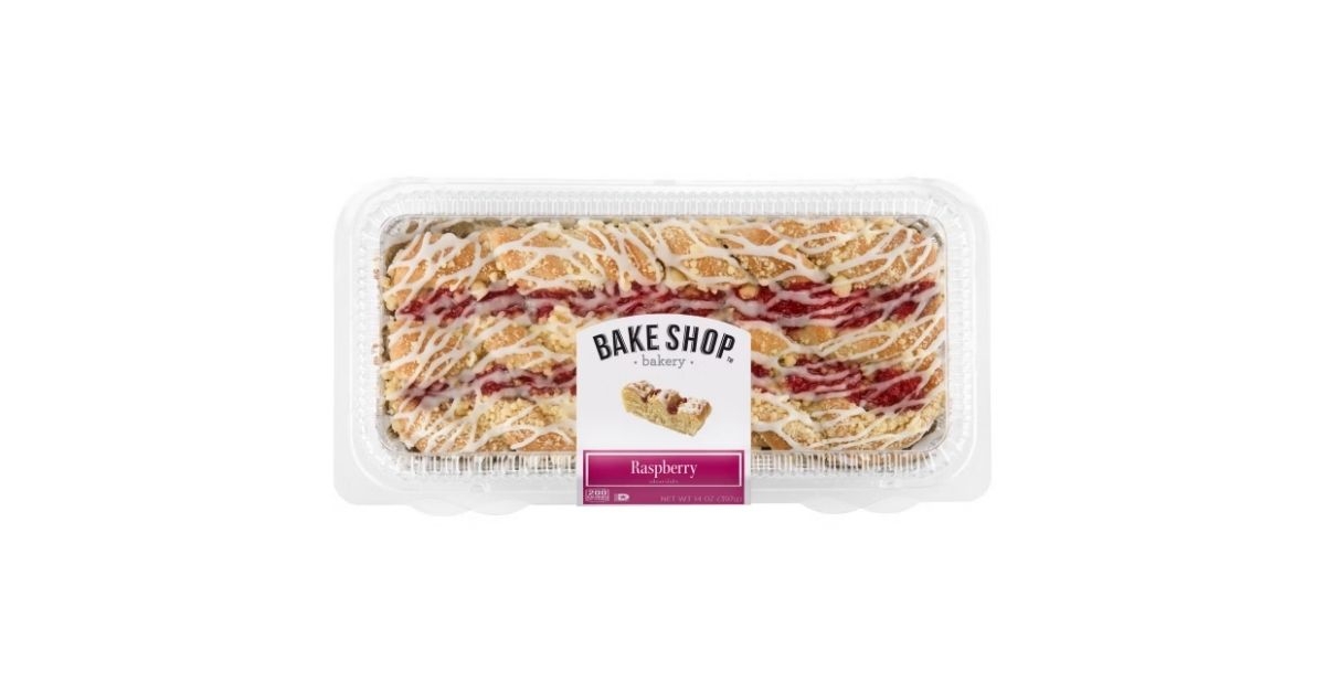 aldi bake shop raspberry strip danish