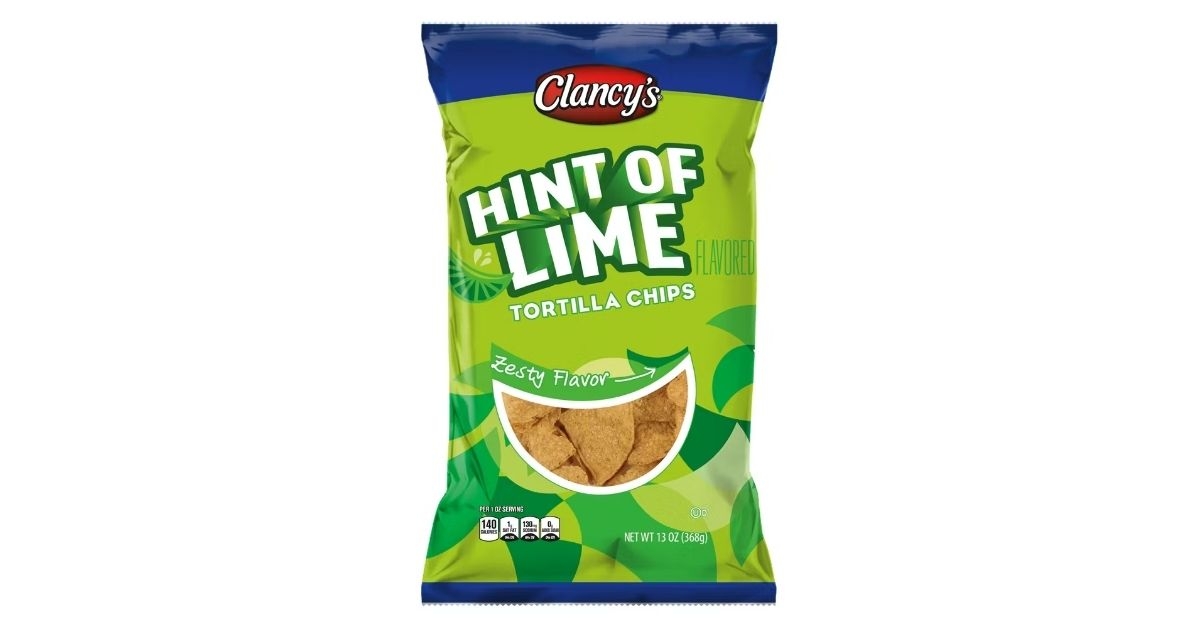 aldi clancys hint of lime tortilla chips