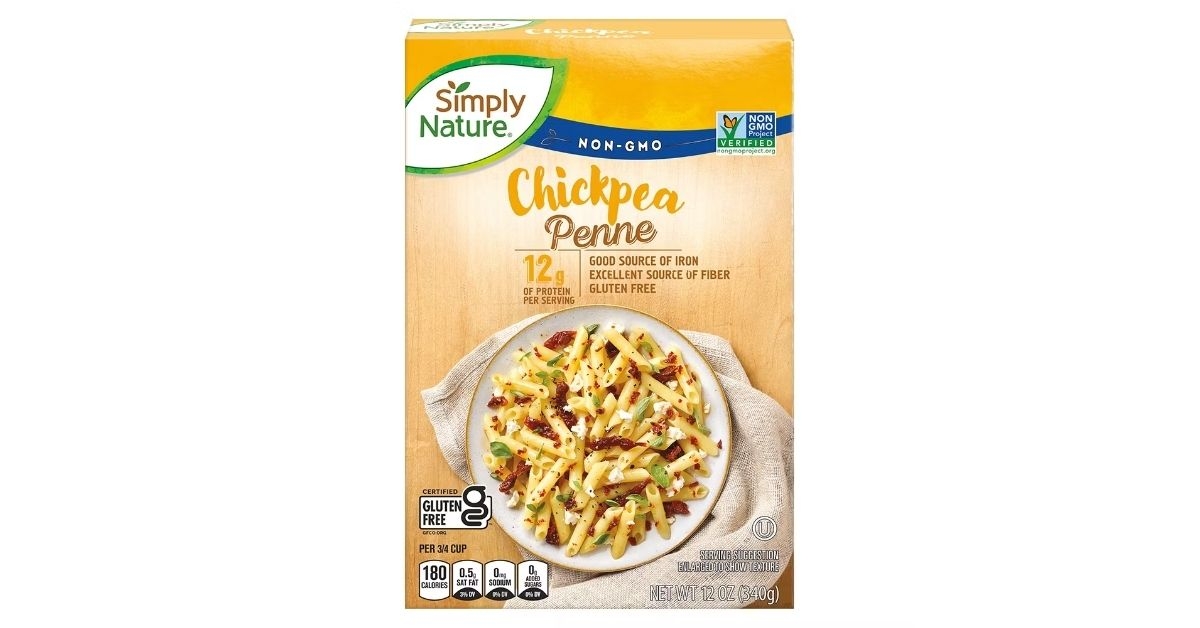 aldi simply nature chickpea penne