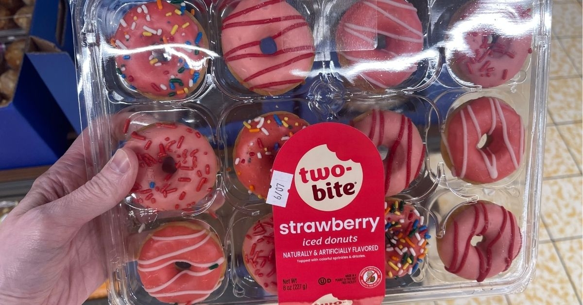 strawberry iced donuts