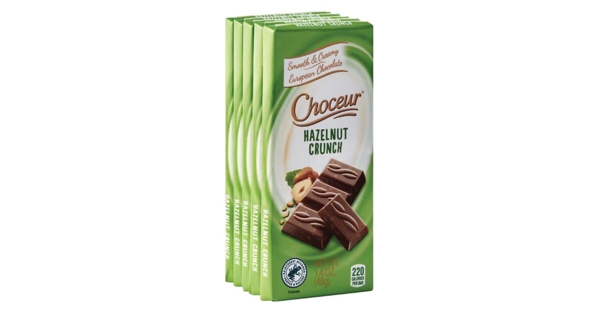 choceur hazelnut crunch mini chocolate bars