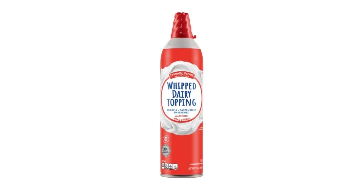 friendly farms whipped dairy topping