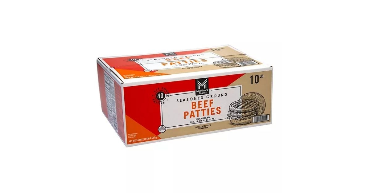 seasoned ground beef patties