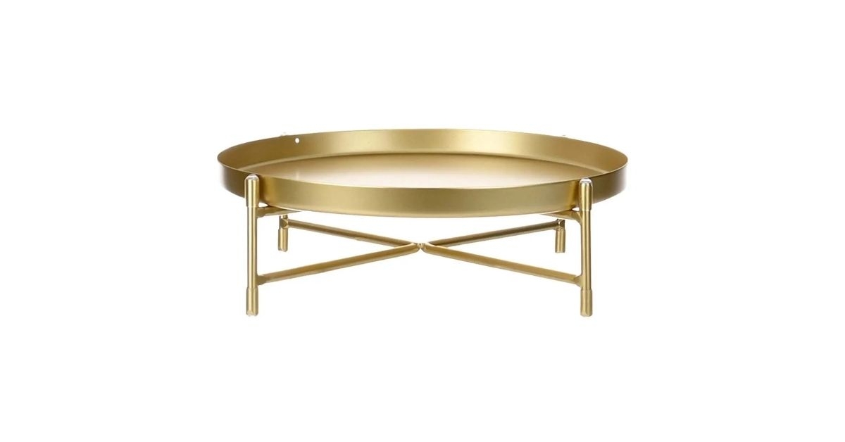 gold metal plant riser