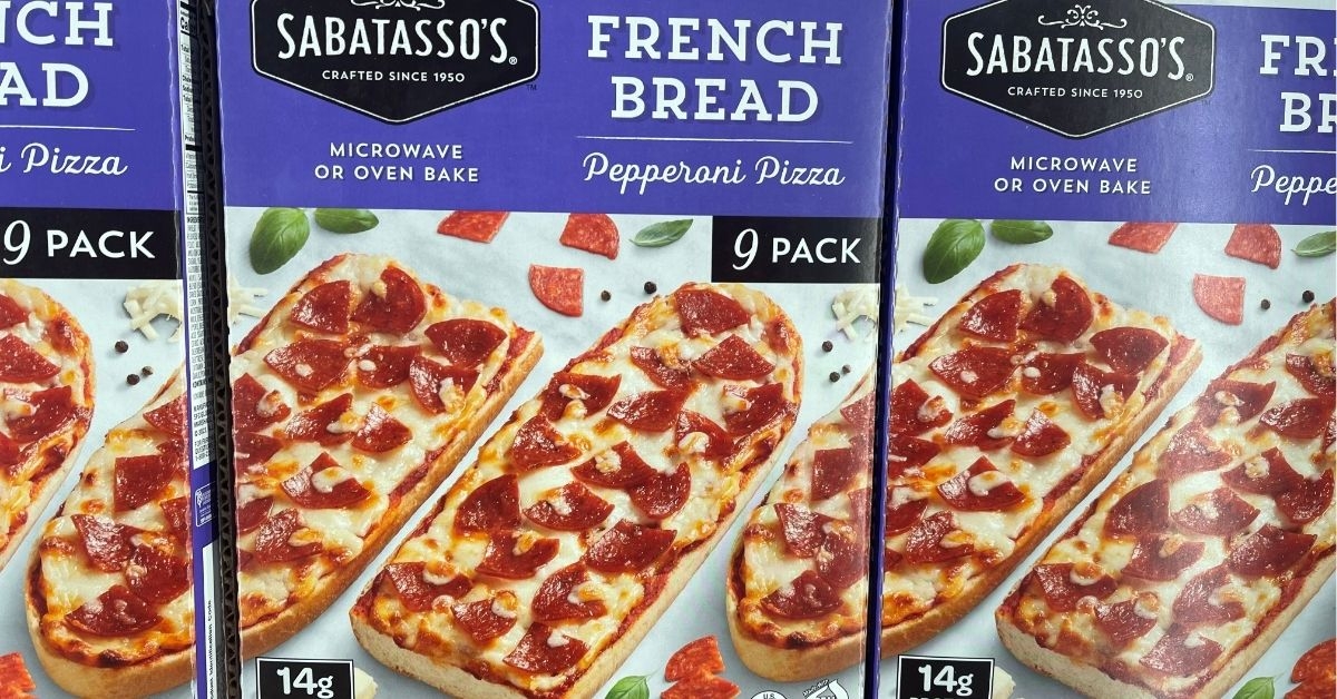 costco sabatassos french bread pepperoni pizza