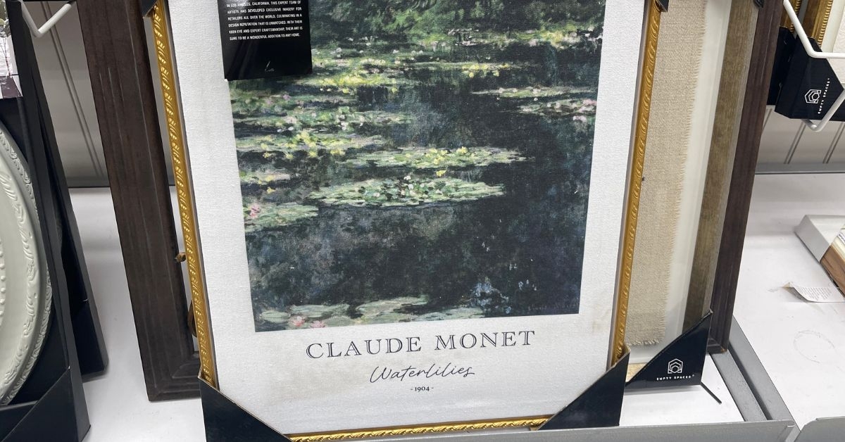 claude monet framed print