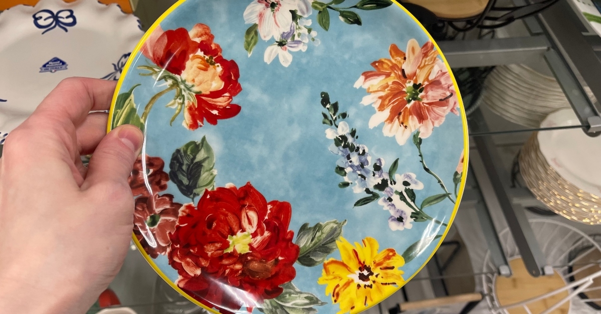 marshalls floral plate