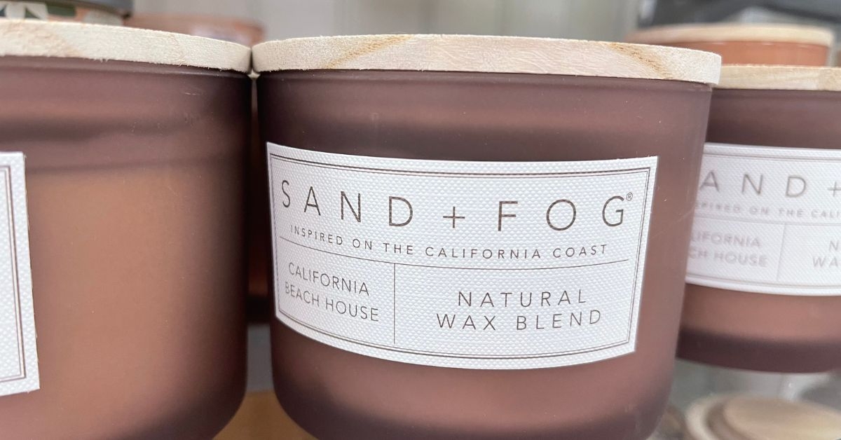 sand fog jar candle