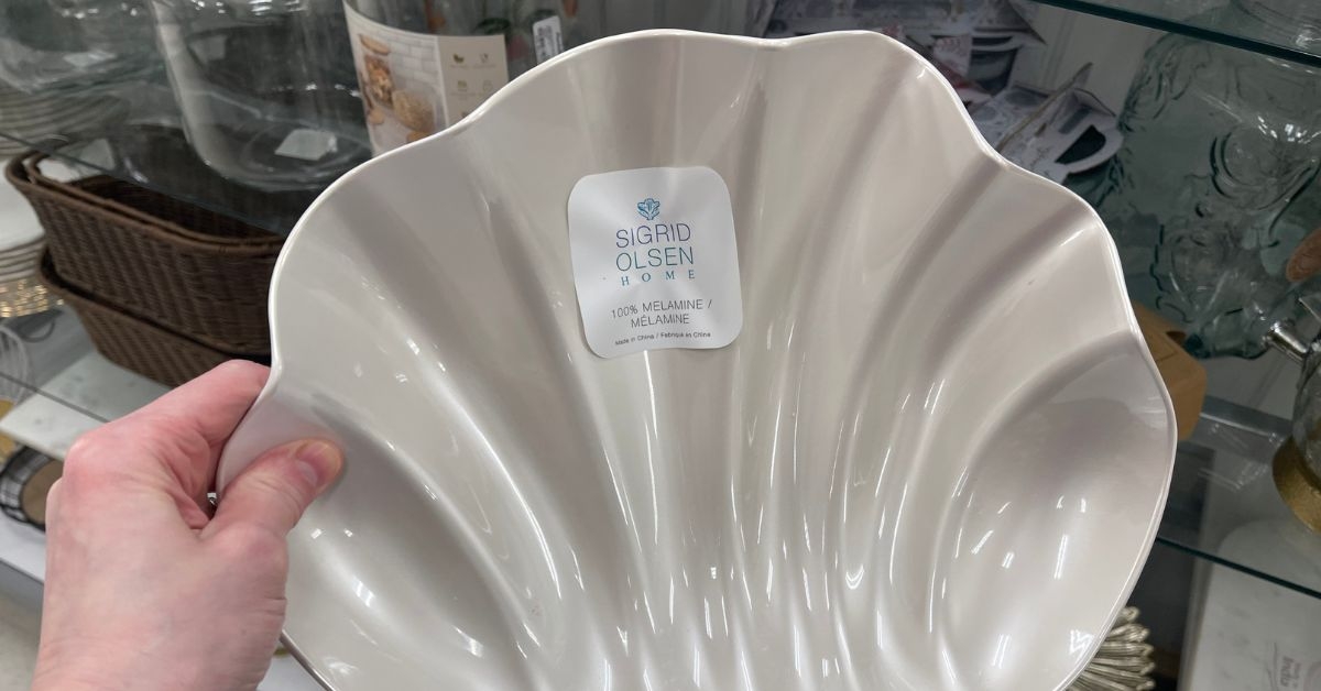 melamine shell bowl