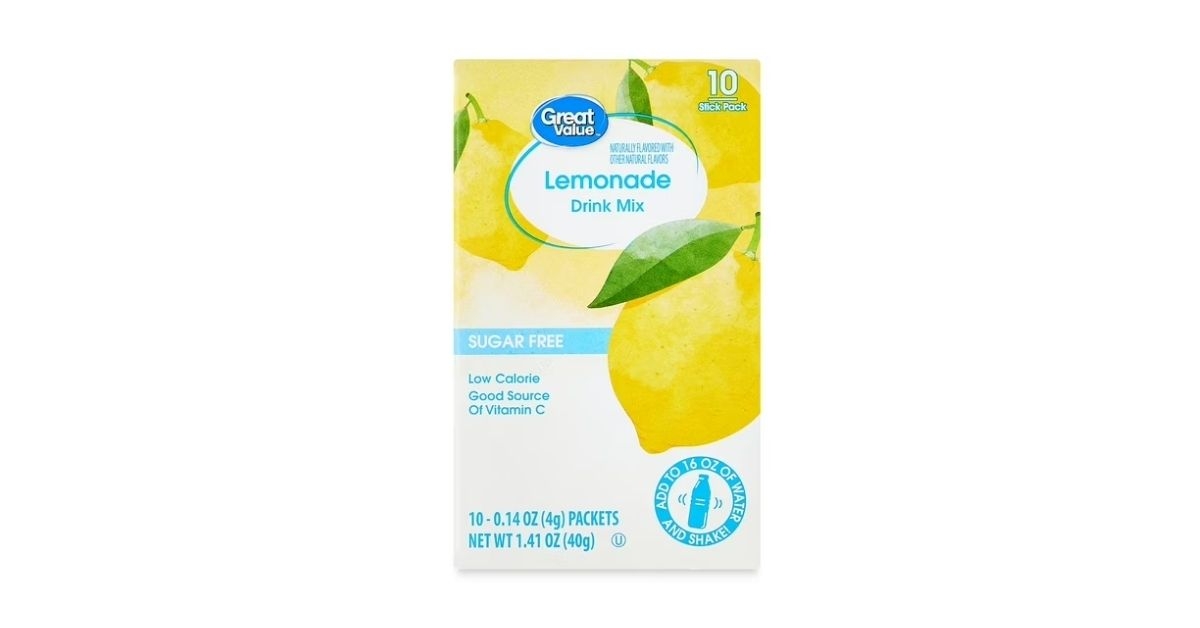 great value sugar free lemonade drink mix
