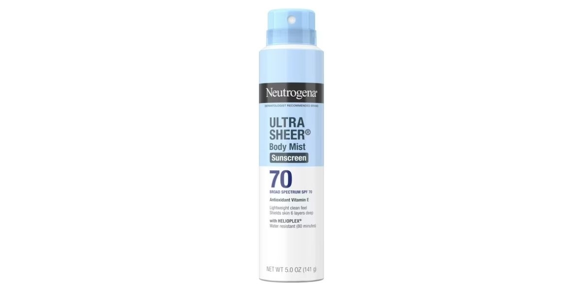 neutrogena ultra sheer sunscreen spray
