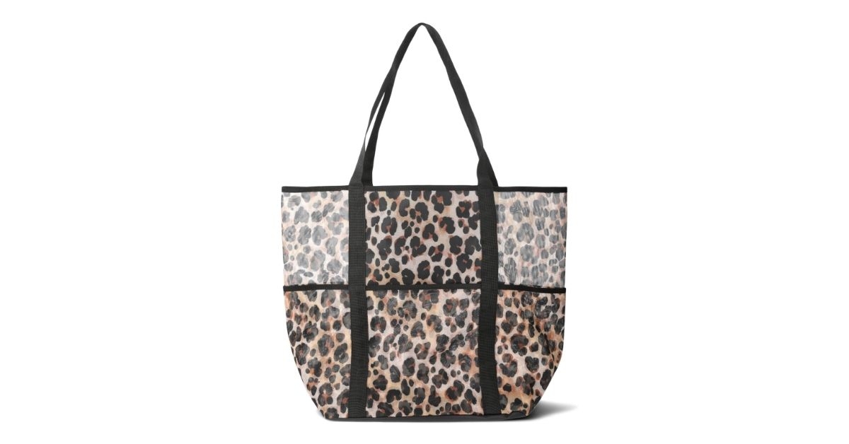 no boundaries mesh beach tote bag