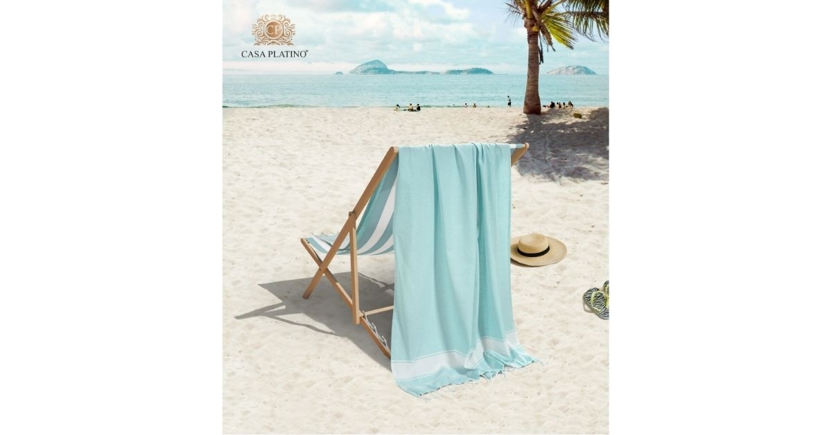 casa platino large beach towels 4 pack