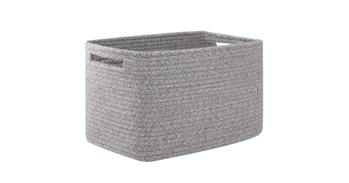 cherishgard cotton rope storage basket