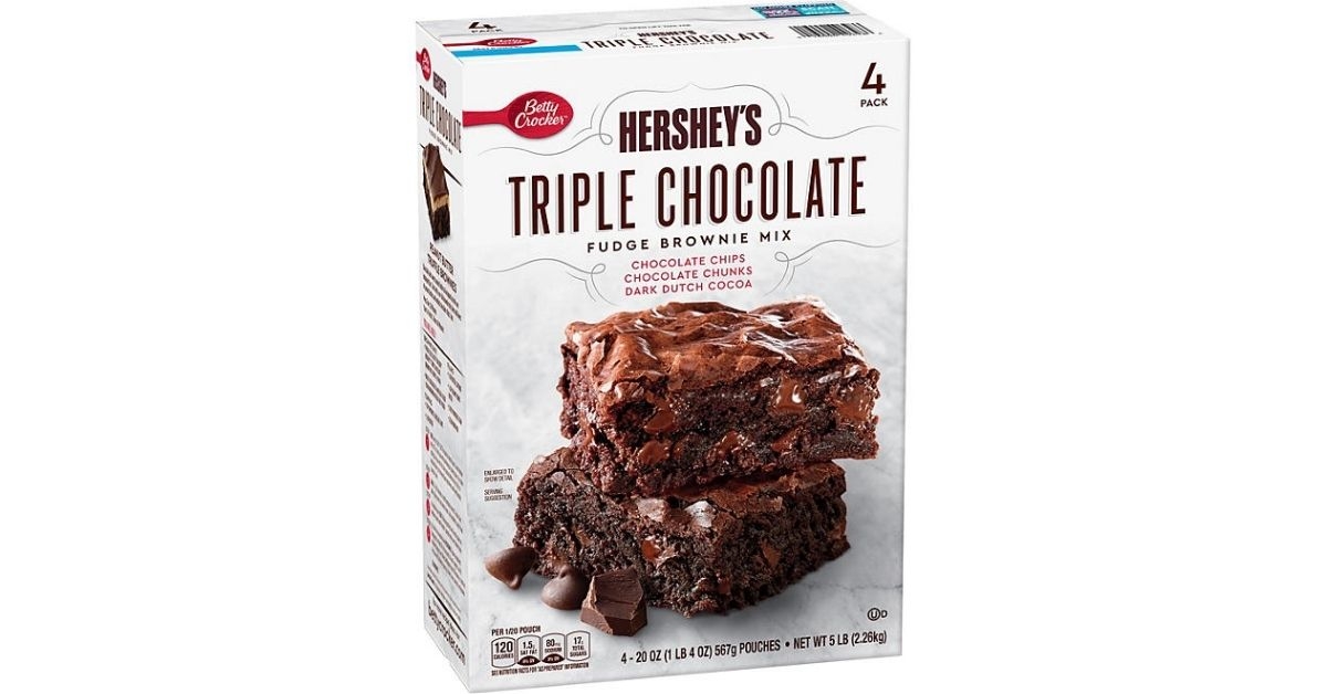 betty crocker triple chocolate fudge brownie mix