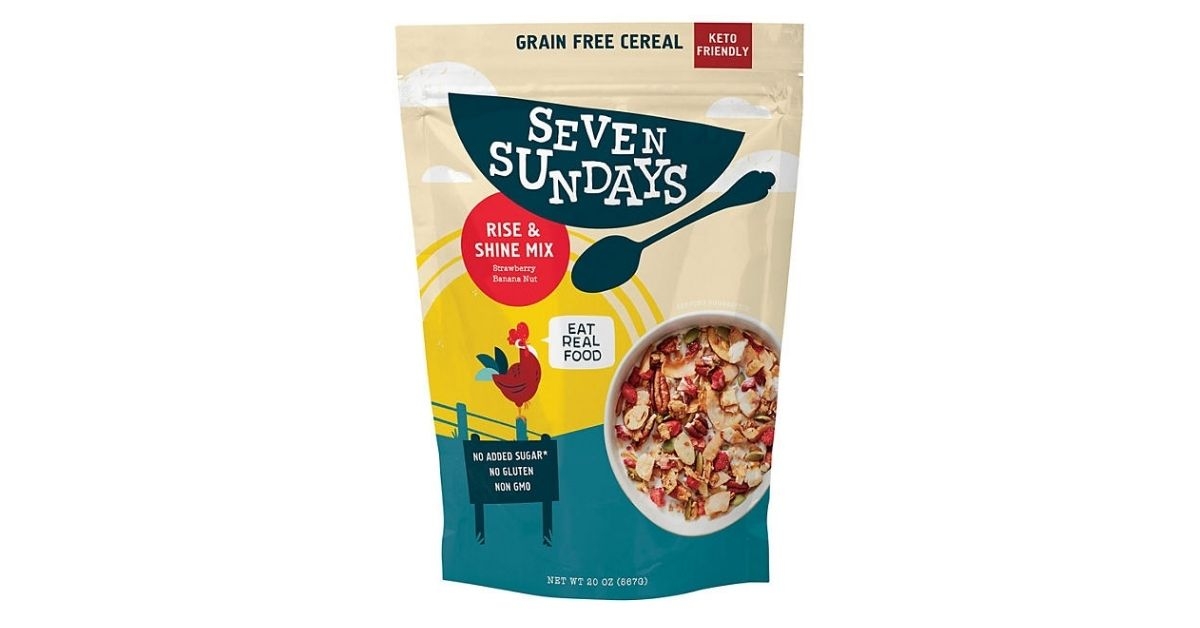 seven sundays rise and shine granola cereal